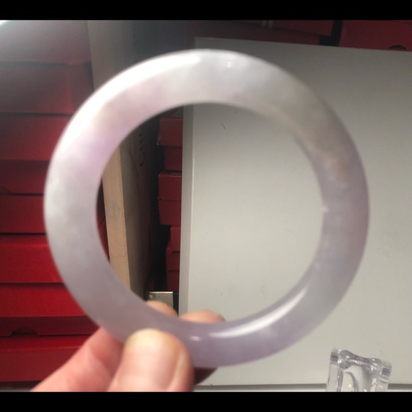 COPY - Genuine Burmese Lavender Jadeite Jade Bracelet Bangle 59mm 老坑A货翡翠手镯紫罗兰缅甸… - Picture 5 of 15